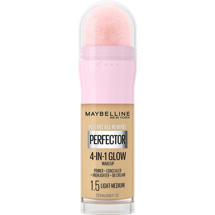 Maybelline New York Instant Age Rewind Instant Perfector 4-In-1 Glow Makeup, Light/Medium