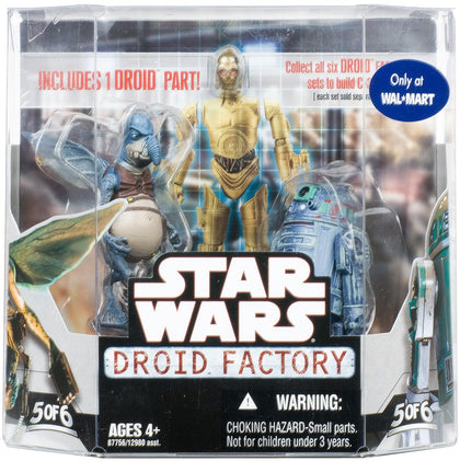Star Wars Saga 2008 Build-A-Droid Factory Action Figure 2-Pack Watto and R2-T0