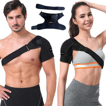 BODVITALS Shoulder Support Brace Shoulder Brace With Pressure Pad For Men Women, Adjustable Fit Sleeve Wrap, Shoulder Compression Right/Left