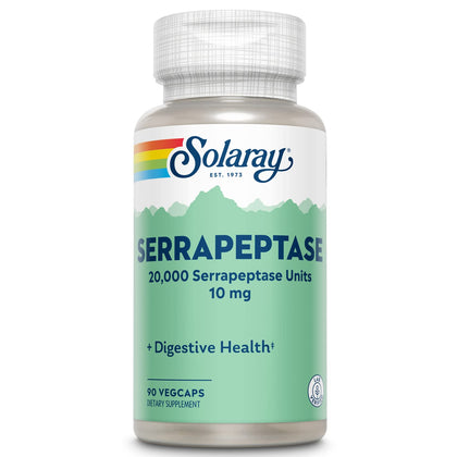 SOLARAY Serrapeptase 10 mg VCapsules | 90 Count (Expiry -4/01/2026)