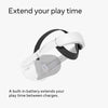 Meta Quest 2 Elite Strap with Battery for Enhanced Comfort and Playtime in VR, black/White