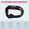 VR Facial Interface and Foam Replacement Set for Oculus Meta Quest 2 | Removable Facial Interface Frame & Foam Face Covers Replacement & Anti-Leakage Nose Pad & Lens Cover