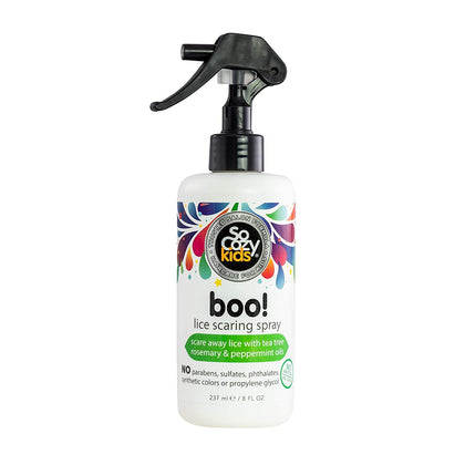 SoCozy Boo Lice Scaring Spray For Kids Hair, Clinically Proven to Repel Lice, Conditioning Spray with Keratin, No Parabens, Sulfates, Synthetic Colors or Dyes, 8 fl oz (502A) (Used - Like New)