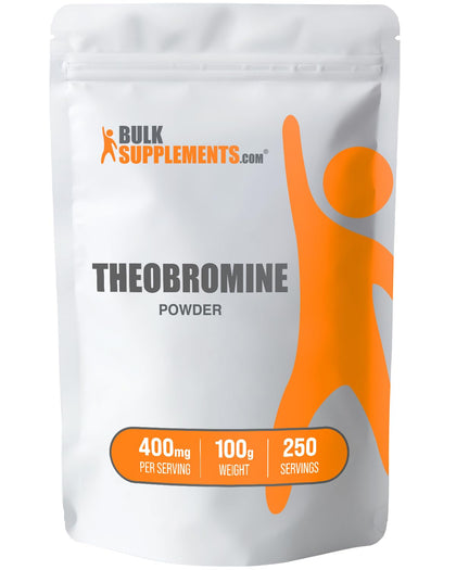 BULKSUPPLEMENTS.COM Theobromine Powder - Theobromine Supplement, Nootropic Supplement - Brain & Energy Support, Gluten Free - 400mg per Servings, 250 Servings, 100g (3.5 oz) (Expiry -7/31/2026)