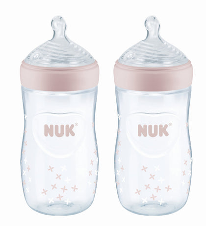 NUK Simply Natural Baby Bottle 9 Ounce (Pack of 2) 14271 (Used - Like New)