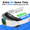 Bioherm RGB Head Strap with Battery for Oculus Quest 2, 10000mAh Battery Pack for Extended 8 Hrs of Playtime, Fast Charging VR Power, Adjustable Elite Strap Enhanced Support and Balance in VR