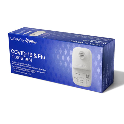 LUCIRA by Pfizer COVID-19 & Flu Home Test, Results in 30 Minutes, First and Only At-Home Test for COVID-19 and Flu A/B, Emergency Use Authorized (EUA)