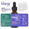 Klova Pets - Hemp Oil for Dogs and Cats - Hemp Oil Drops with Omega Fatty Acids - Hip and Joint Support and Skin Health