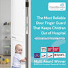 Handisure 3in1 Pack Child Door Safety Door Pinch Guard. Automatic, Hinge & Lock Side Safety, Reliable, Multiple Awards & Unique, Baby Door Stopper. Easy to Install, Finger Guard for Door