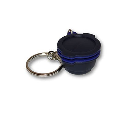 Tupperware (1) Keychain Smart Steamer Cooker Mini Pill Case Gadget Blue