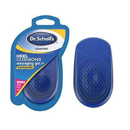Dr. Scholl's Heel Cushions with Massaging Gel Advanced - All-Day Shock Absorption and Cushioning to Relieve Heel Discomfort (for Women's 6-10, Also Available for Men's 8-13)