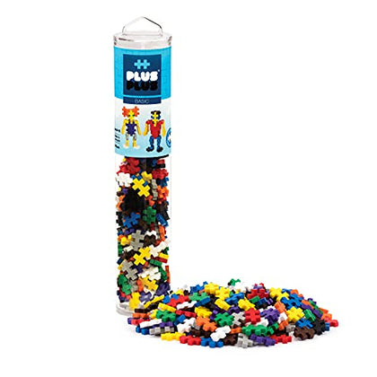 PLUS PLUS - 240 Piece Basic Mix - Construction Building Stem/Steam Toy, Mini Puzzle Blocks for Kids