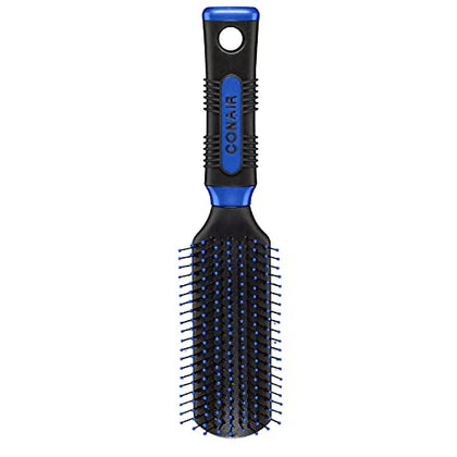 Conair Salon Results Hairbrush for Men and Women, Hairbrush for Everyday Brushing with Nylon Bristles, Color May Vary, 1 Pack