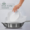 Rubbermaid Glass Baking Dish for Oven, Casserole Dish Bakeware, DuraLite 2.5-Quart, White (with Lid)