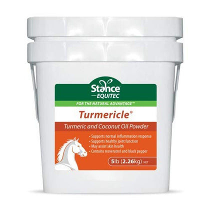 Stance Natural Turmeric Powder for Horses with Powdered Coconut Oil Equitec Turmericle Anti-Inflamatory Horse Supplement for Healthy Hip & Joint Function - Normal Skin Health (5)