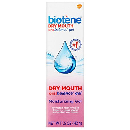 Biotene OralBalance Moisturizing Gel, Alcohol Free Gel and Dry Mouth Gel, Flavor Free - 1.5 oz