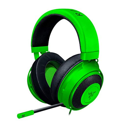 Razer Kraken Gaming Headset: Lightweight Aluminum Frame, Retractable Noise Isolating Microphone, For PC, PS4, PS5, Switch, Xbox One, Xbox Series X & S, Mobile, 3.5 mm Audio Jack - Green