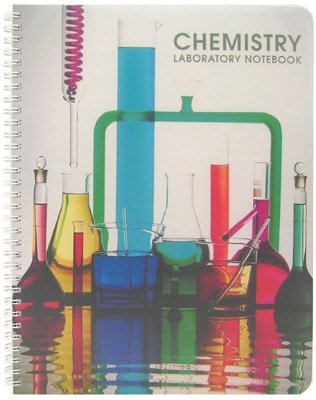 BookFactory Chemistry Lab Notebook (Scientific Ruled Format) No Duplicate Pages- 8.5