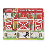 Melissa & Doug Hide and Seek Farm Wooden Activity Board With Barnyard Animal Magnets - Wooden Busy Board, Hide And Seek Puzzles, Wooden Magnet Puzzles For Toddlers And Kids Ages 3+