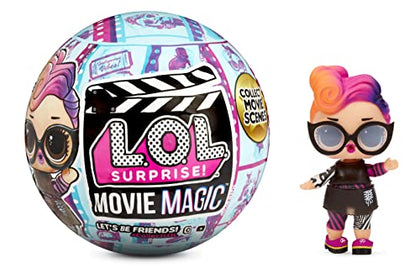 LOL Surprise Movie Magic Dolls with 10 Surprises Including Limited Edition Doll, Film Scenes, Movie Prop Accessories, Color Change - Collectible Gift for Kids, Toys for Girls Boys Ages 4 5 6 7+ Years