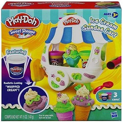 Realistic-Looking Shoppe Ice Cream Sundae Cart play Set, Multicolor