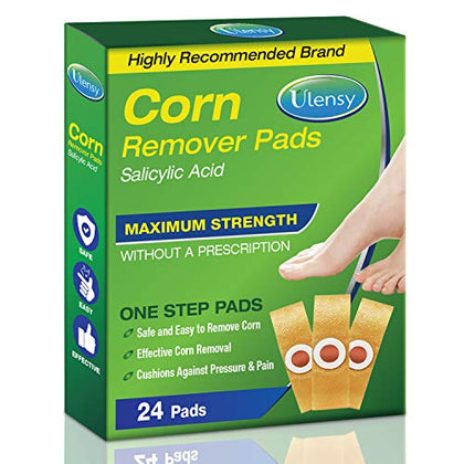 Corn Removers for Feet, 24 Pack, 2 Size Corn Removers for Toe, Foot Corn-Toe Corn-Callus Removal, Corn Remover Feet, 12 Large Size and 12 Small Size Foot Corn Removers, Toes Corn Removal, 24 Pack