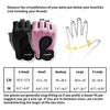 LIFECT Essential Breathable Workout Gloves, Knuckle Weight Lifting Shorty Fingerless Gloves with Curved Open Back, for Powerlifting, Gym, Crossfit, Women and Men (Pink, X-Small)