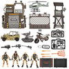 JOYIN Military Base Toys Set Including Military Base, Military Vehicles, Army Men Action Figures and Weapon Gear Accessories Military Combat Toys