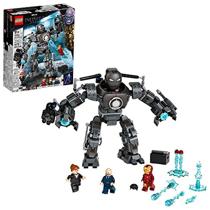 LEGO Marvel Iron Man Monger Mayhem Set 76190, Avengers Mech Building Toy, Action Figure, with Iron Man, Obadiah Stane and Pepper Potts Minifigures, Gift for 9 Plus Year Old Boys and Girls