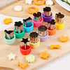 12 pcs Mini Cookie Cutters Vegetable Cutter Shapes Sets Fruit Stamps Mold