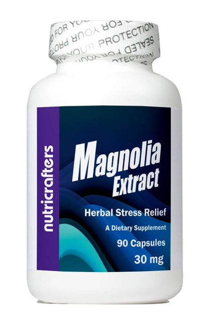 NutriCrafters Magnolia 45X Extract 30mg 90 Capsules - Super Bioactive Concentrate - 45 Times More Potent Than Standard 2% Products.
