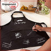 Nomsum Aprons for Couples | Her Spicy & His Hot Apron Set | Premium Quality Kitchen Aprons | Perfect for Weddings, Engagements, Anniversaries and Bridal Showers | 2-Piece, One Size Fits All