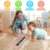 37 Key Pink Piano for Kids Music Toys for 3+ Year Old Girls Upgrade Keyboard Piano for Beginners Kids Toy Piano with Microphone Toys for 3 4 5 6 7 8 Year Old Girls Boys Gifts Age 3-8