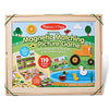 Melissa & Doug Wooden Magnetic Matching Picture Game With 119 Magnets and Scene Cards