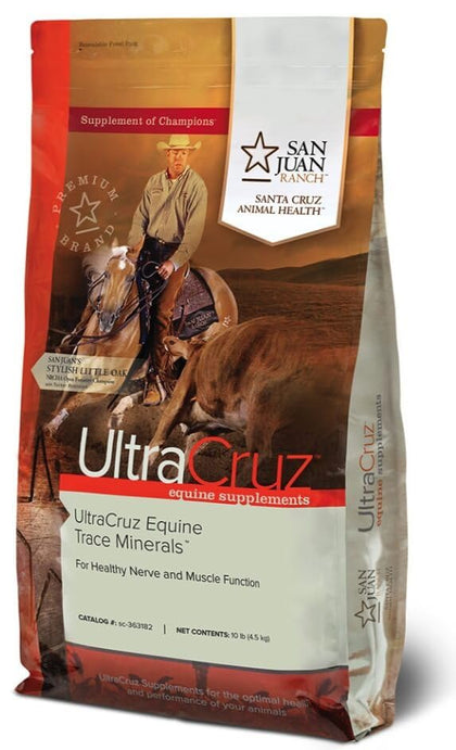UltraCruz Equine Trace Minerals Supplement for Horses, 10 lb Pellet (40 Day Supply)