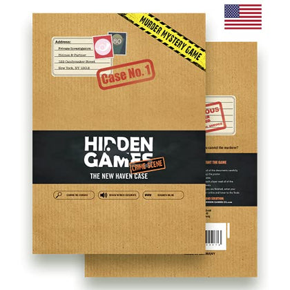 Hidden Games Crime Scene - The 1st Case - The New Haven CASE - USA - Realistic Crime Scene Game, exciting Detective Game, Murder Mystery Game