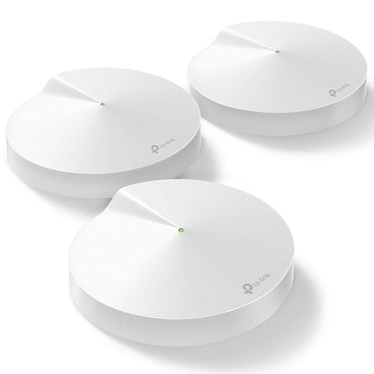 TP-Link Deco Mesh WiFi System(Deco M5) -Up to 5,500 sq. ft. Whole Home Coverage and 100+ Devices,WiFi Router/Extender Replacement, Anitivirus, 3-pack