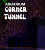 Chatelet Aquarium Underground Tunnel | Fish & Shrimp Hideout for Aquariums | Unique Underground Viewing Tunnel | Made in USA (Corner Tunnel, Black)