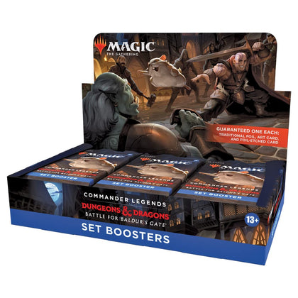 Magic: The Gathering Commander Legends: Battle for BaldurÂs Gate Set Booster Box | 18 Packs (270 Magic Cards)