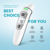 Forehead Thermometer for Adults, Digital Infrared Thermometer for Baby and Kids, Touchless Thermometer for Fever with LCD Screen, Fever Alarm, Memory Recall (White)