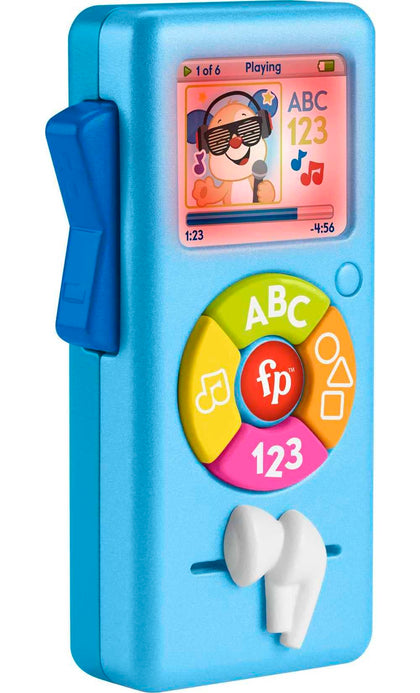 Fisher-Price Laugh & Learn Baby Learning Toy PuppyÂs Music Player with Lights & Fine Motor Activities for Ages 6+ Months, Blue