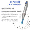 Dr. Pen Ultima M8S - Wireless Beauty Pen - Skin Care Tool Kit + 0.25mm 12pins ?2 + 0.25mm 36pins ?2 + Round Nano x2