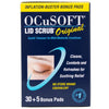 OCuSOFT Lid Scrub Original 30 Count Inflation Buster with 5 Extra Pads.