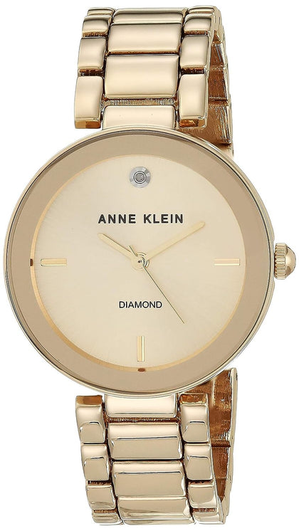 Anne Klein Women's Genuine Diamond Dial Bracelet Watch.