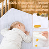 Yoofoss Waterproof Crib Mattress Protector 2 Pack, Quilted Crib Mattress Pad Cover Ultra Soft and Breathable, Machine Washable Toddler Mattress Protector for Standard Baby Crib Size 52''x28''