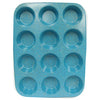 casaWare Ceramic Coated NonStick 12 Cup Muffin Pan (Blue Granite)