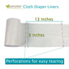 OsoCozy Flushable Diaper Liners - Make Cloth Diapering Convenient with Easy, Quick, Cloth Diaper Liners - Super Soft and Gentle on Baby's Skin