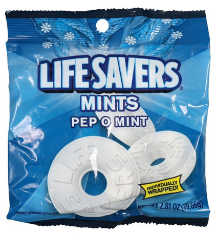 Lifesavers Mints Pep O Mint Individually Wrapped NET WT 2.81 OZ (79.66 g)