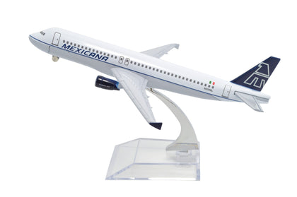 TANG DYNASTY(TM) 1:400 16cm Air Bus A320 Mexicana Airlines Metal Airplane Model Plane Toy Plane Model Used-Like New