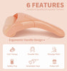 CUPID CARE Ice Roller for Face [2-Rollers], Ice Face Roller Ice Compress Facial Roller Massager for Beauty, Calms Skin, Face Roller Skin Care Tool Woman Gifts | Apricot Pink
